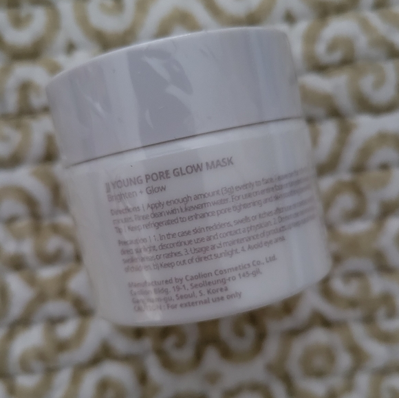 JJYoung Pore Glow Mask - Brighten & Glow NWT K Beauty Korean Beauty - Picture 3 of 5